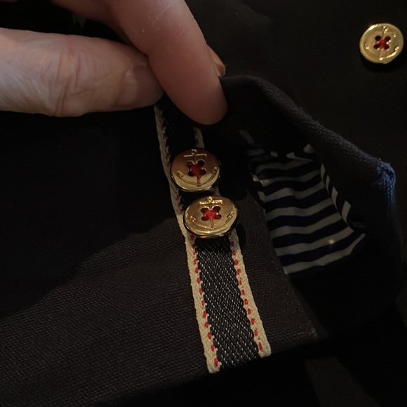 TRF Zara Collection navy double breasted jacket with gold buttons - Picture 16 of 16